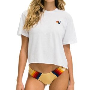 Aviator Nation Basic Boyfriend Tee - White